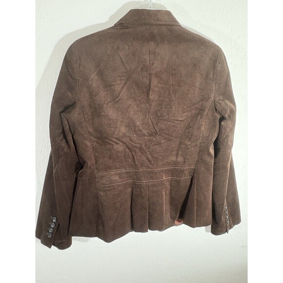 Talbots Woman’s Petite Sz 10P Corduroy Brown Jacket, Lined 3 Buttons, Pockets - Picture 5 of 9